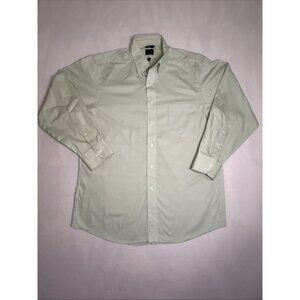 Mens Chaps Non-Iron  Mint Green Long Sleeve Button Down Shirt 16 Classic fit